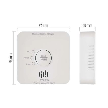 Детектор за въглероден окис GoSmart 2xAA Wi-Fi Tuya