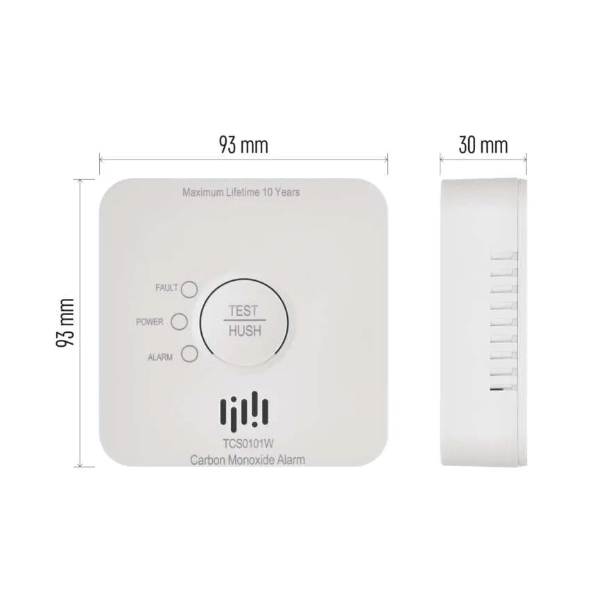 Детектор за въглероден окис GoSmart 2xAA Wi-Fi Tuya