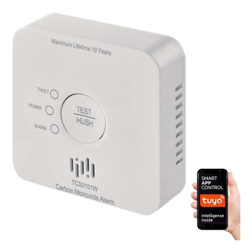 Детектор за въглероден оксид GoSmart 2xAA Wi-Fi Tuya