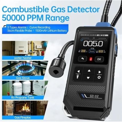 Детектор за запалими газове 1500 mAh 5V