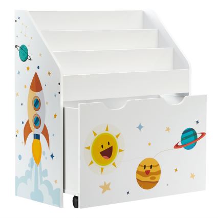 Детска библиотека с чекмедже ANET бяла