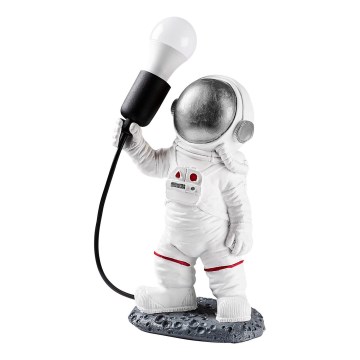 Детска лампа ASTRONAUT 1xE27/40W/230V сребриста/бяла
