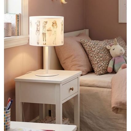 Детска настолна лампа GIRLS VIBES 1xE27/60W/230V Ø 18 см за момичета