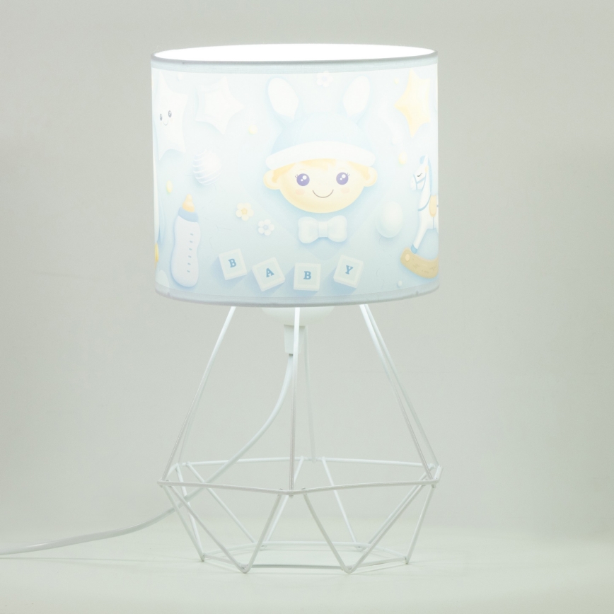 Детска настолна лампа KIDS ROOM 1xE27/60W/230V пр. 18 см космонавт