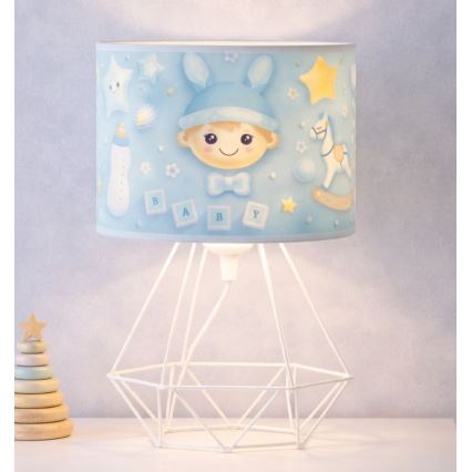 Детска настолна лампа KIDS ROOM 1xE27/60W/230V пр. 18 см космонавт