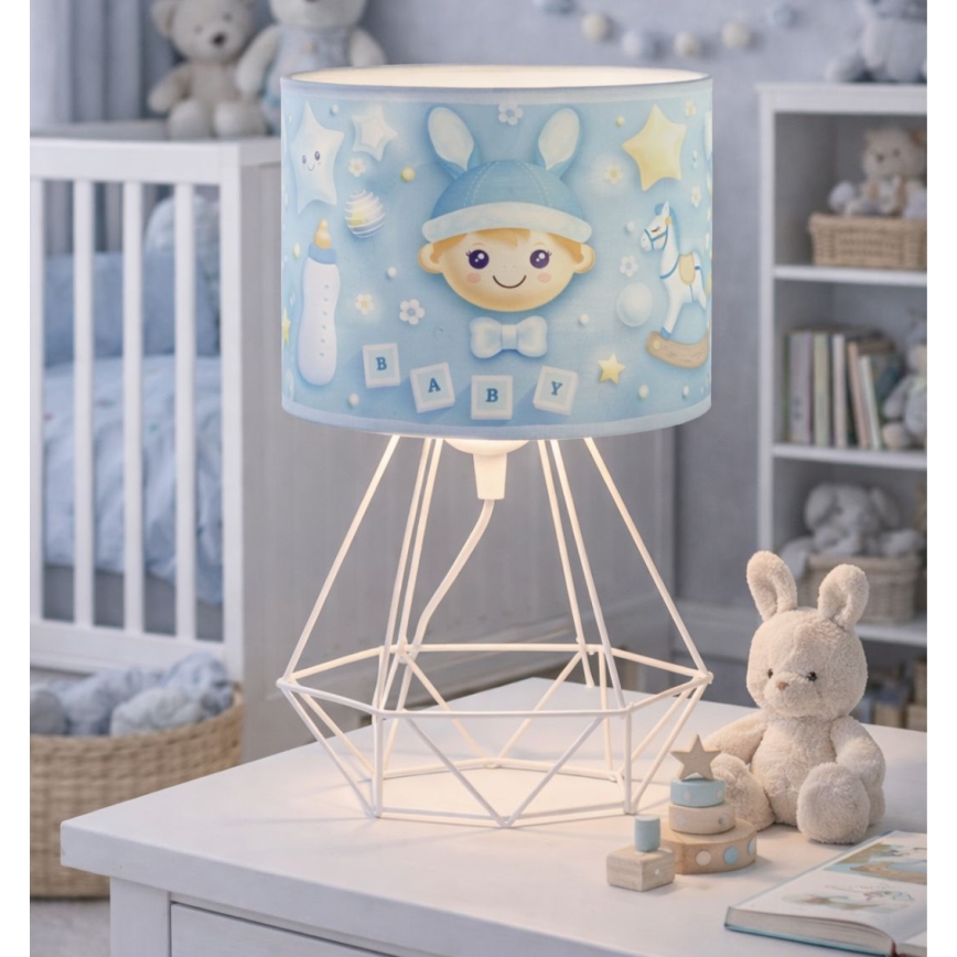 Детска настолна лампа KIDS ROOM 1xE27/60W/230V пр. 18 см космонавт