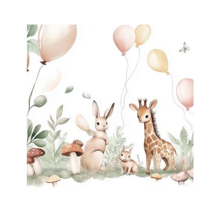 Детска настолна лампа KIDS ROOM 1xE27/60W/230V Ø 18 см с животинчета