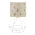 Детска настолна лампа KIDS ROOM 1xE27/60W/230V Ø 18 см с животински мотиви
