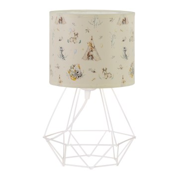 Детска настолна лампа KIDS ROOM 1xE27/60W/230V Ø 18 см с животински мотиви