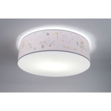 Детска плафониера SWEET DREAMS 2xE27/60W/230V Ø 40 см