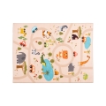 Детски антихлъзгащ килим ARES STREETS 80x150 см бежов/сафари