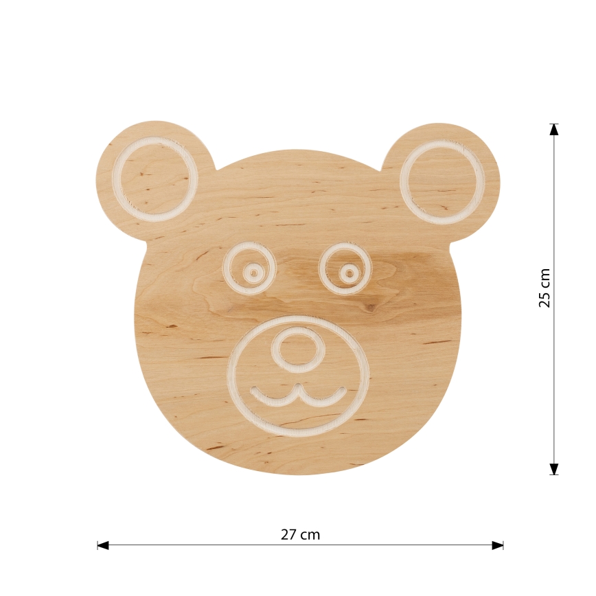Детски аплик TED 1xE14/10W/230V мечка