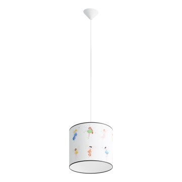 Детски пендел FAIRY 1xE27/15W/230V Ø 30 см фея