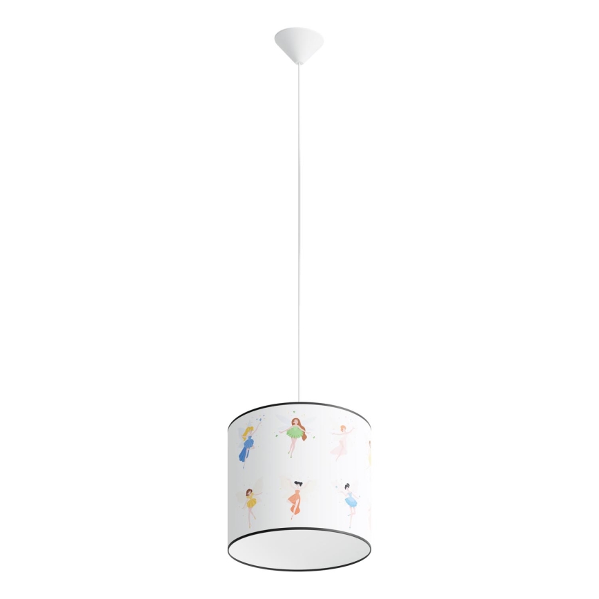 Детски пендел FAIRY 1xE27/15W/230V Ø 30 см фея