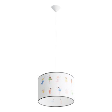 Детски пендел FAIRY 1xE27/15W/230V Ø 40 см фея