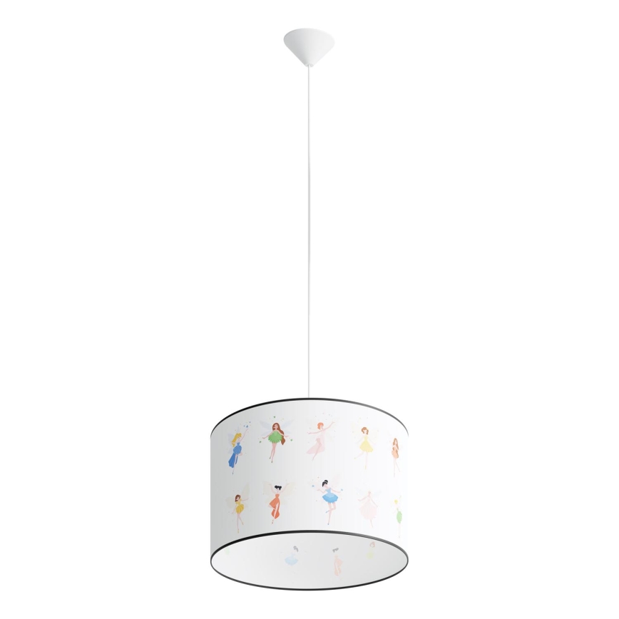 Детски пендел FAIRY 1xE27/15W/230V Ø 40 см фея
