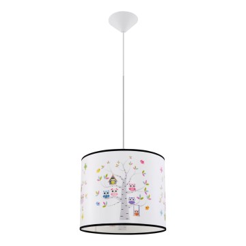 Детски пендел OWLS 1xE27/15W/230V Ø 30 см сови