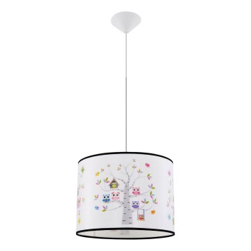 Детски пендел OWLS 1xE27/15W/230V Ø 40 см сови