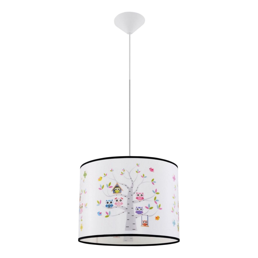 Детски пендел OWLS 1xE27/15W/230V Ø 40 см сови