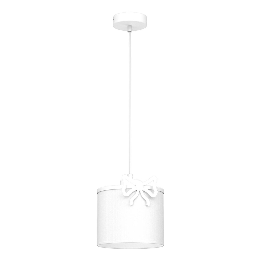 Детски пендел SWEET 1xE27/15W/230V бял/лък