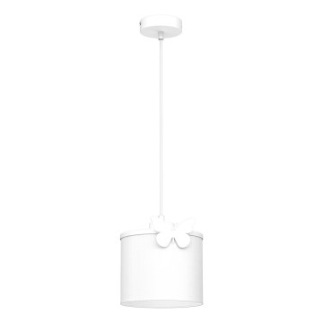 Детски пендел SWEET 1xE27/15W/230V бял/пеперуда
