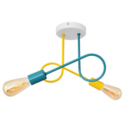 Детски плафониер OXFORD 2xE27/15W/230V