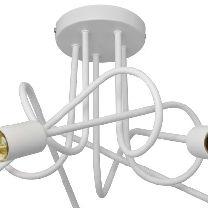 Детски плафониер OXFORD 5xE27/15W/230V бял