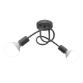 Детски плафониер OXFORD 2xE27/15W/230V сив