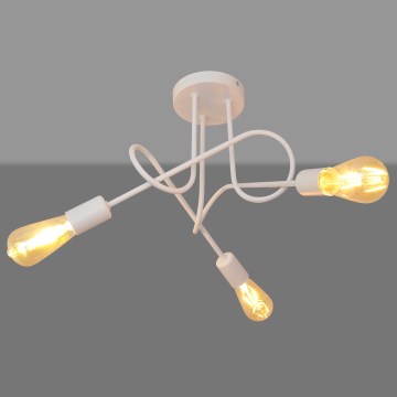 Детски плафониер OXFORD 3xE27/15W/230V бял
