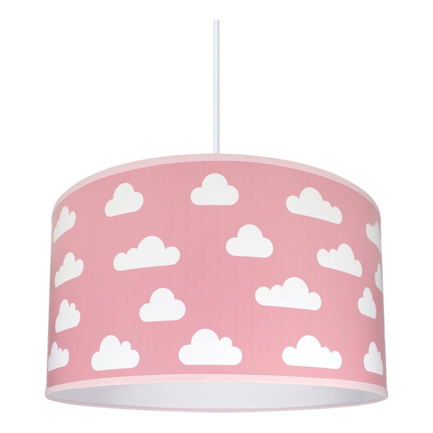 Детски полилей CLOUDS PINK 1xE27/60W/230V