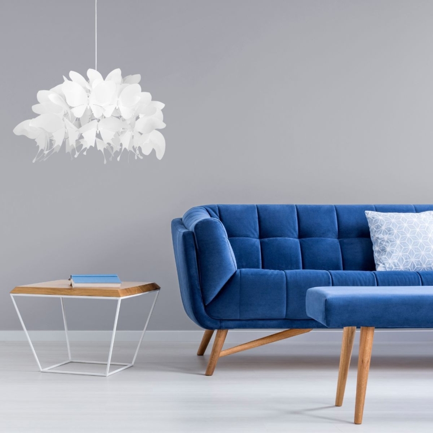 Детски полилей FARFALLA 1xE27/60W/230V бял