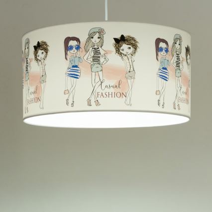 Детски полилей GIRLS VIBES 1xE27/60W/230V, диаметър 40 см, за момичета