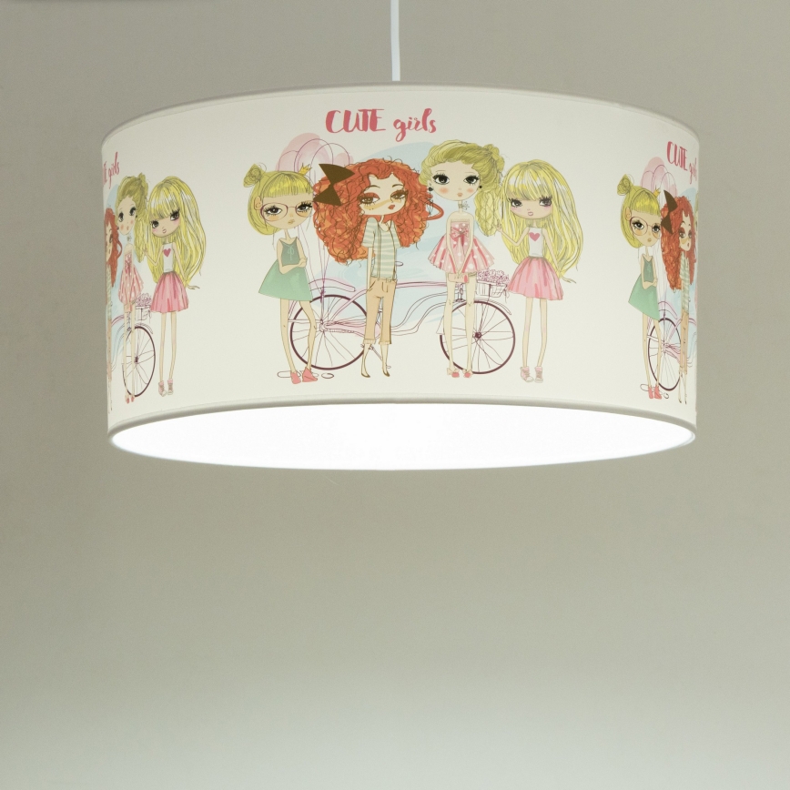 Детски полилей GIRLS VIBES 1xE27/60W/230V Ø 40 см за момичета