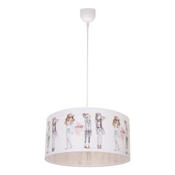 Детски полилей GIRLS VIBES 1xE27/60W/230V Ø 40 см за момичета