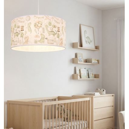 Детски полилей KIDS ROOM 1xE27/60W/230V pr. 40 cm динозавър