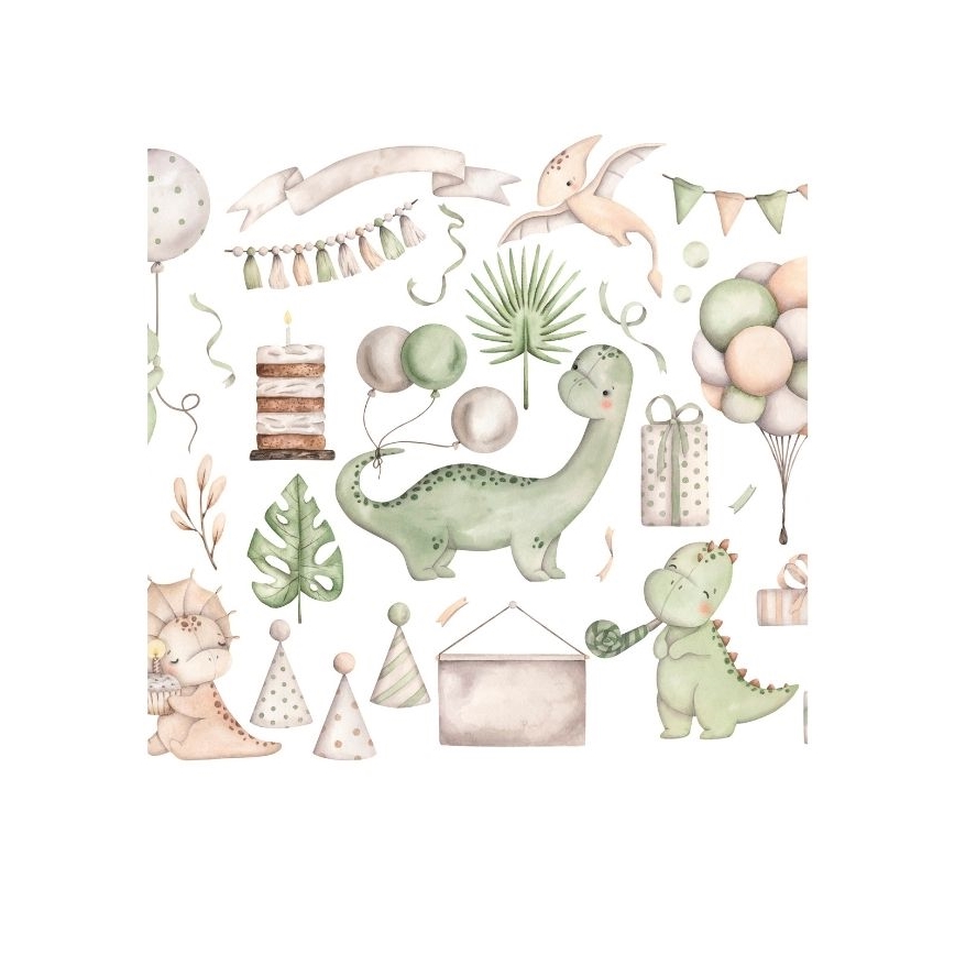 Детски полилей KIDS ROOM 1xE27/60W/230V pr. 40 cm динозавър