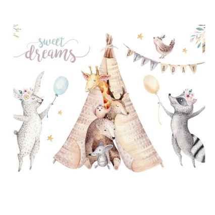 Детски полилей KIDS ROOM 1xE27/60W/230V, Ø 40 cm, с животински мотив