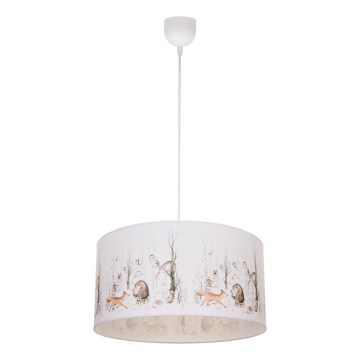 Детски полилей KIDS ROOM 1xE27/60W/230V Ø 40 cm с животински мотиви