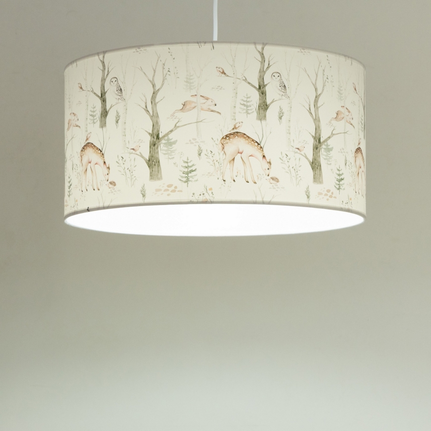 Детски полилей KIDS ROOM 1xE27/60W/230V Ø 40 см с животински мотиви