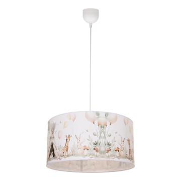 Детски полилей KIDS ROOM 1xE27/60W/230V Ø 40 см с животни