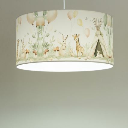 Детски полилей KIDS ROOM 1xE27/60W/230V Ø 40 см с животни