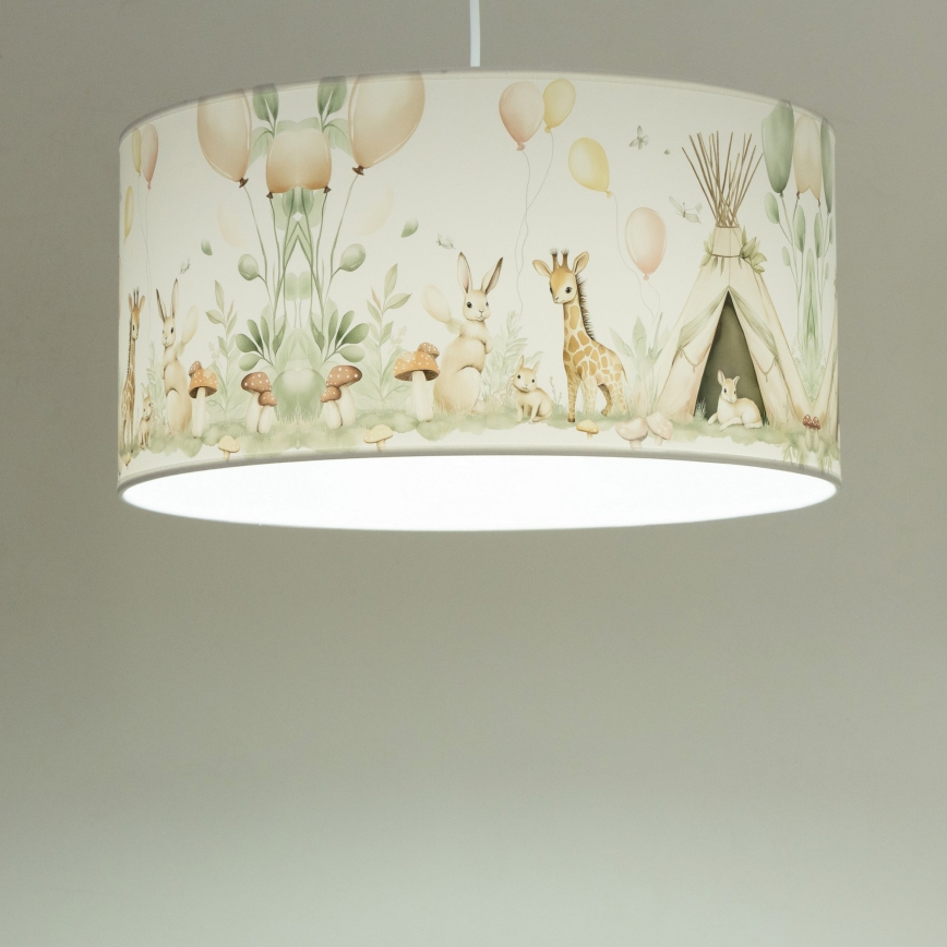 Детски полилей KIDS ROOM 1xE27/60W/230V Ø 40 см с животни