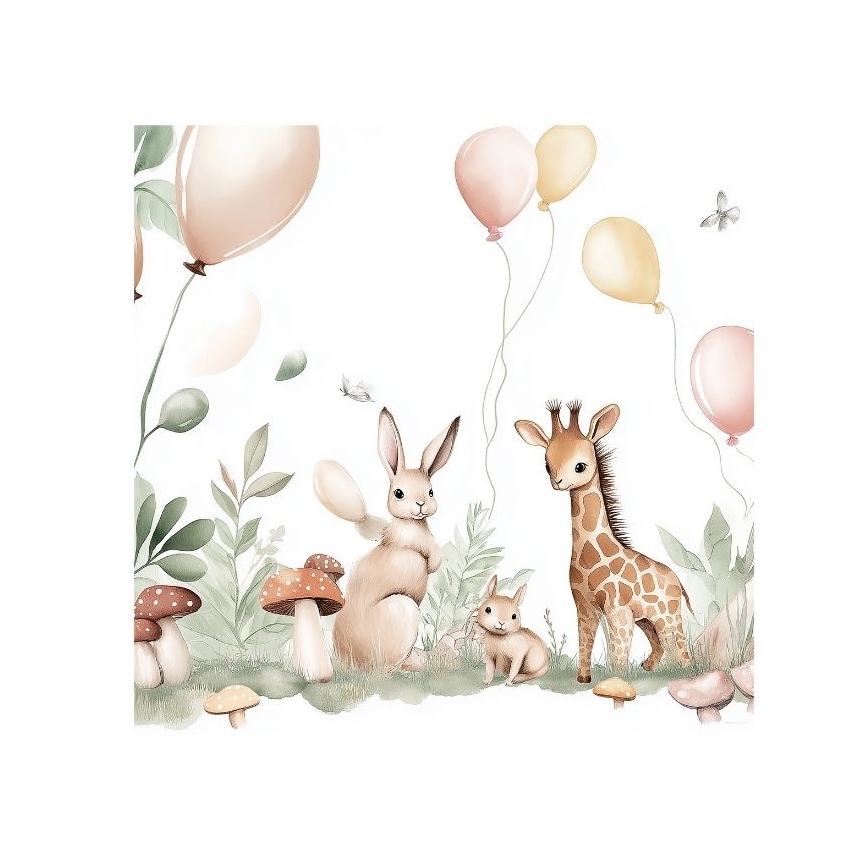 Детски полилей KIDS ROOM 1xE27/60W/230V Ø 40 см с животни