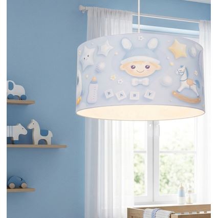 Детски полилей KIDS ROOM 1xE27/60W/230V Ø 40 см космонавт