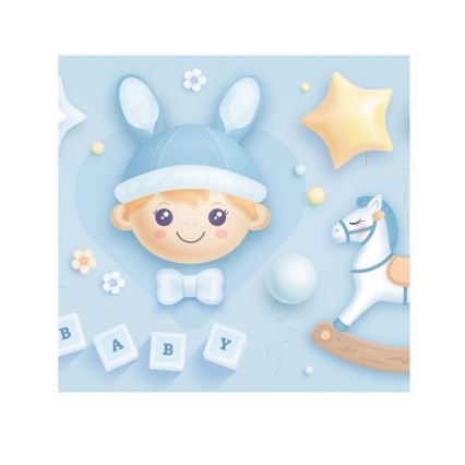 Детски полилей KIDS ROOM 1xE27/60W/230V Ø 40 см космонавт
