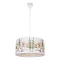Детски полилей KIDS ROOM 1xE27/60W/230V, Ø 40 см — с животински мотив