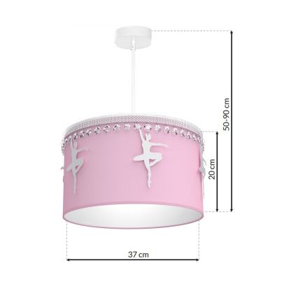 Детски Полилей на верижка BALETNICA 1xE27/60W/230V