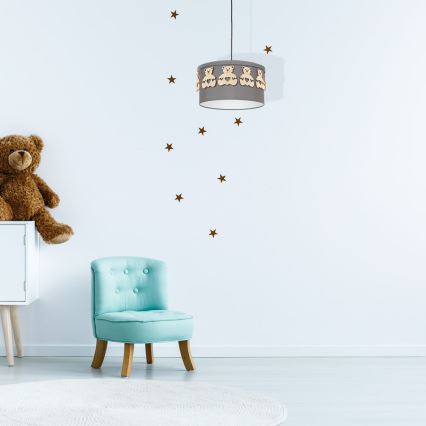 Детски Полилей на верижка BEAR 1xE27/60W/230V