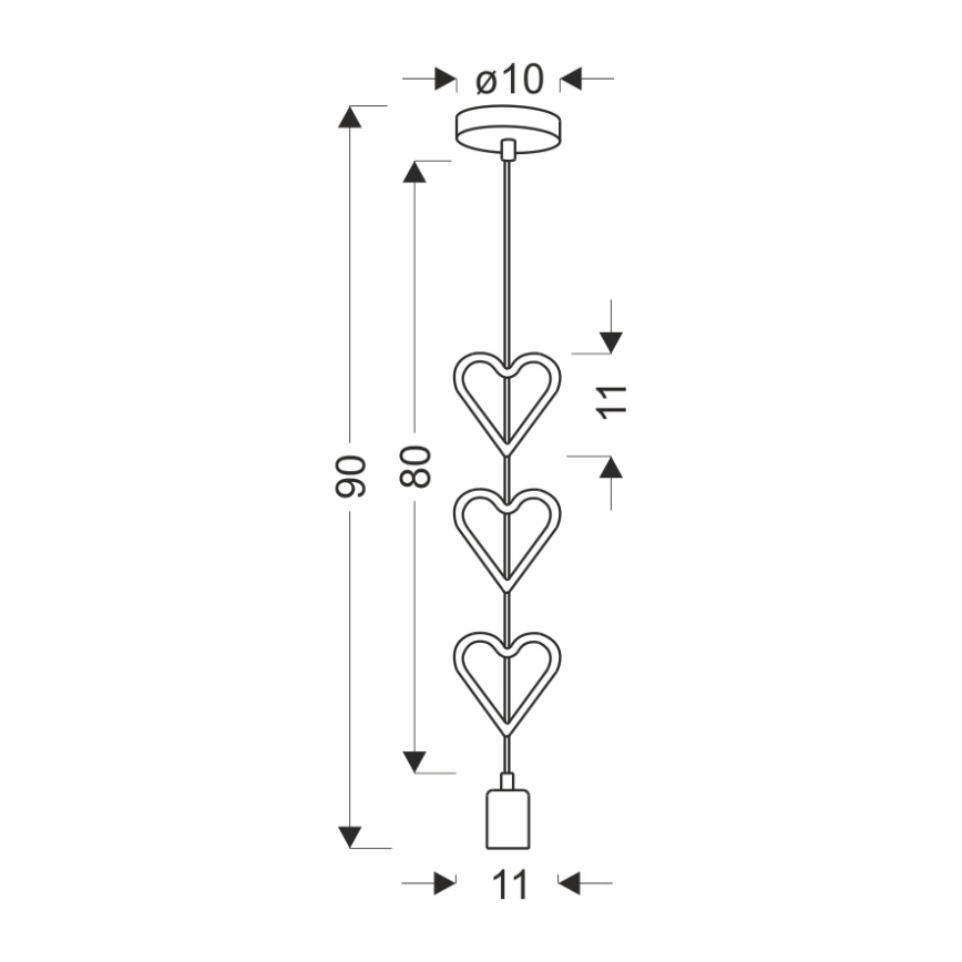 Детски полилей на кабел HETS 1xE27/20W/230V син/бял
