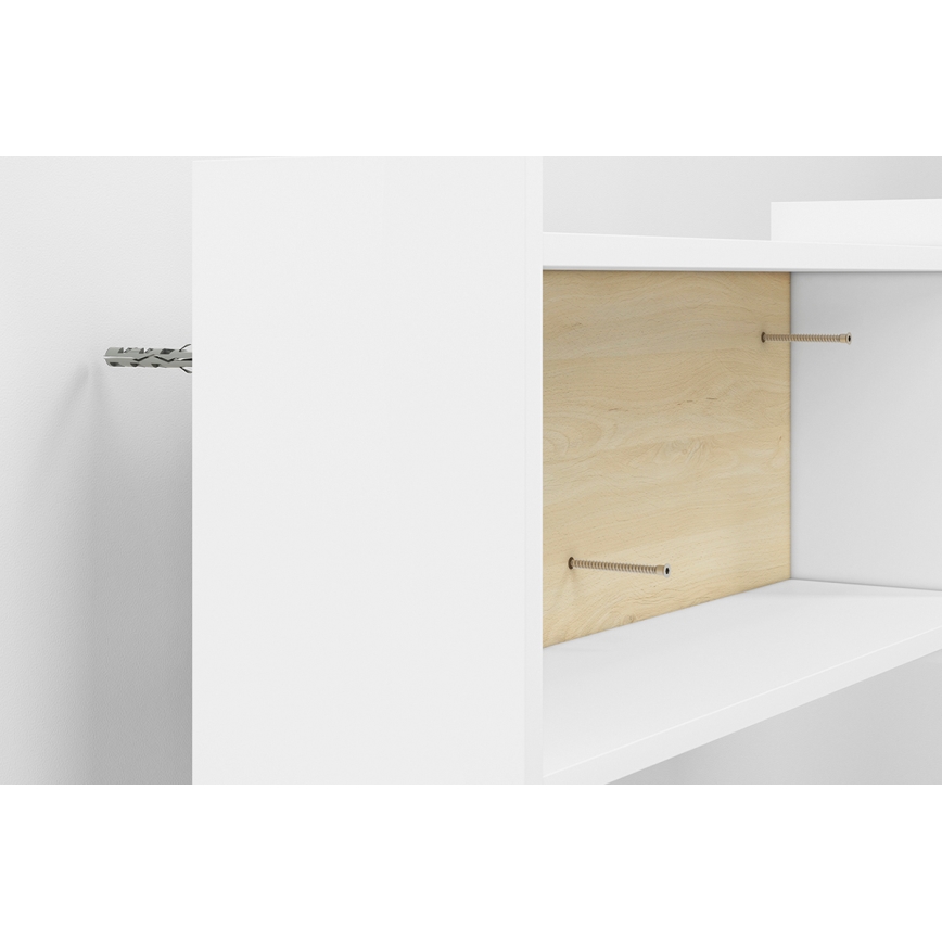 Детски рафт за стена BUBO 35x72 см бял/бежов